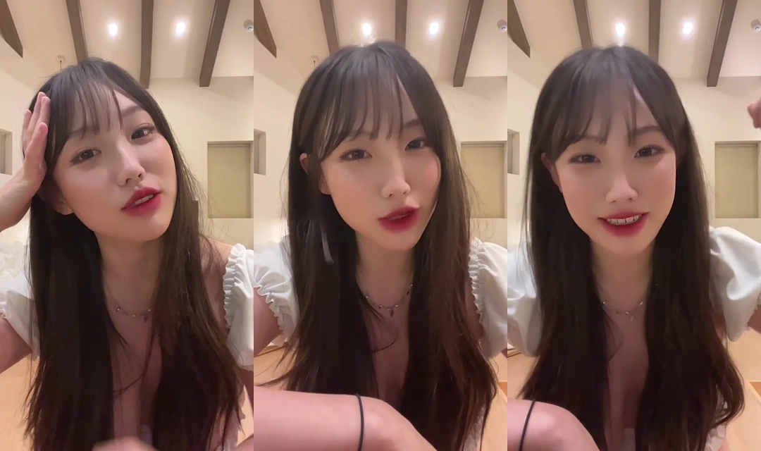 기무세딘 가슴 파인 드레스 입고 19금 토킹