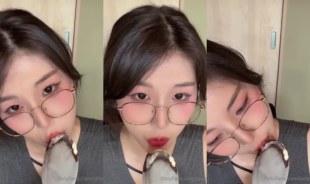 자지 빨듯 핥아 먹는 장주 아이스크림 ASMR