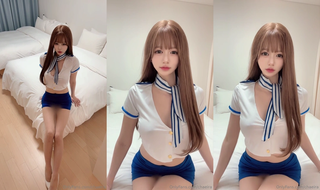채이라 승무원 코스프레 4편 온리팬스 모음 뒤치기 무표정 인형섹스
