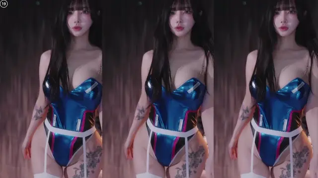 미친 크기 골반 아슬아슬한 하이레그 의상 유혜디
