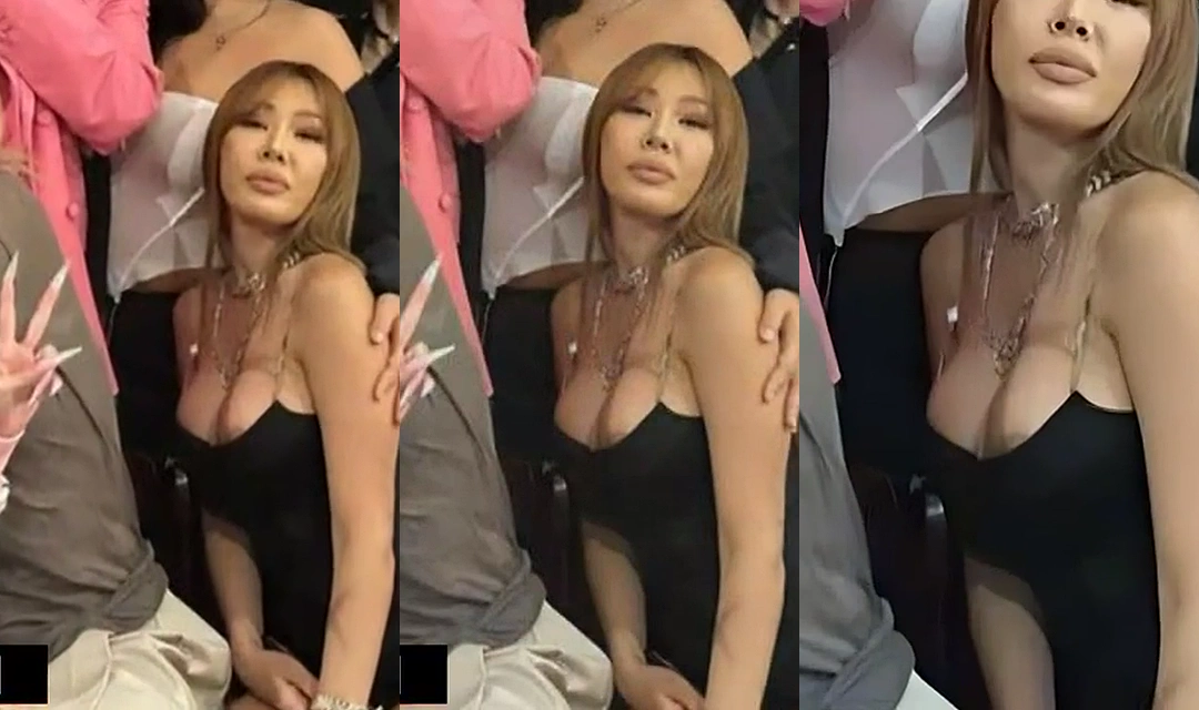 제시 단체사진 속 다 가리지 못해서 보이는 유륜
