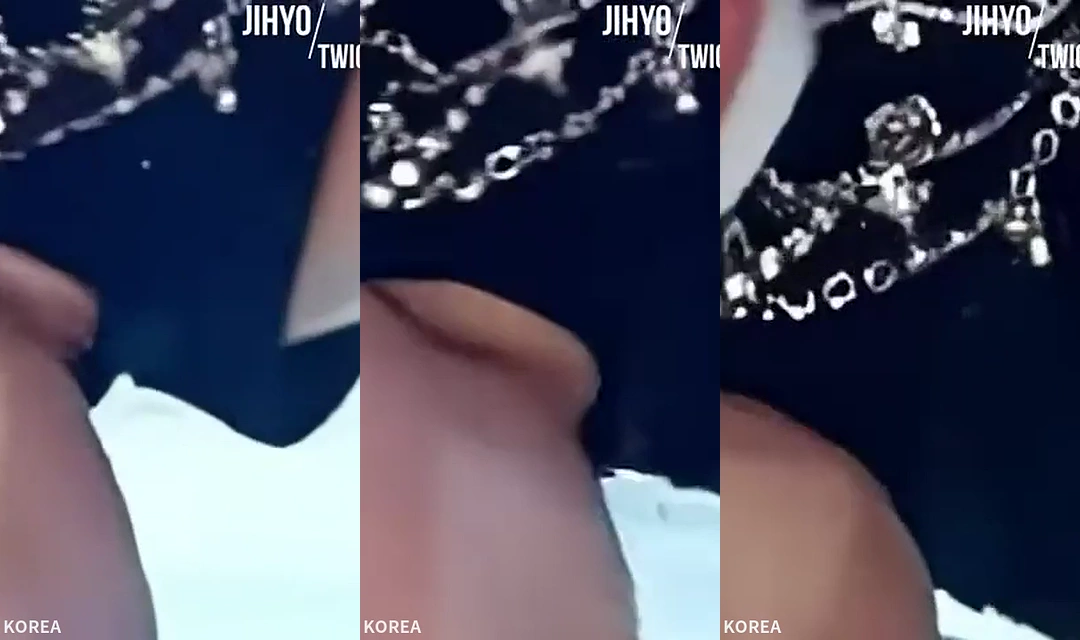 꼴릿하게 노팬티로 무대 올라온 트와이스 지효 조갯살