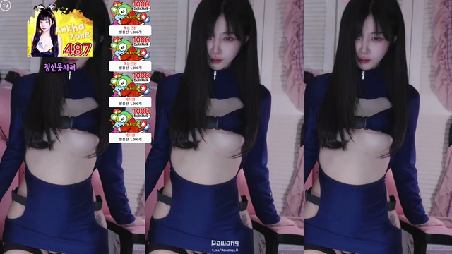언더붑 노출 지리는 의상 리액션 모음-2