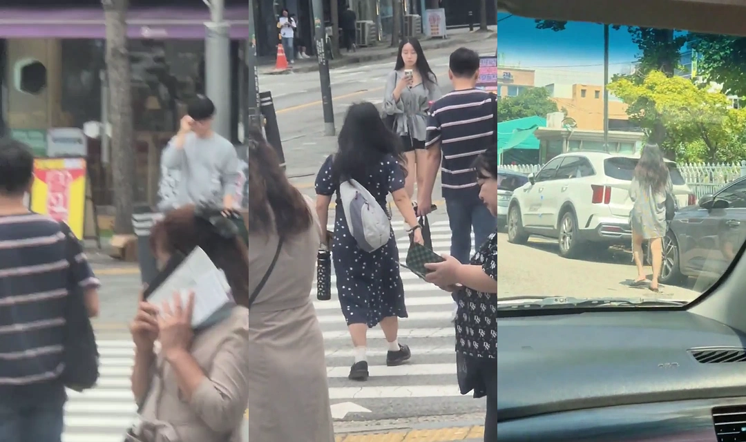 출근중인 오피녀 파파라치