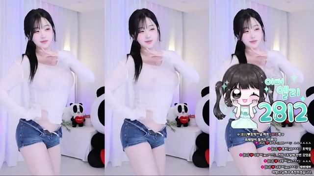 깨발랄 귀요미 엘리 노브라 꼭튀 시스루
