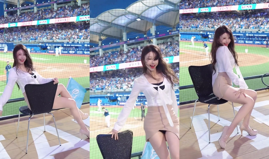 치어리더 이아영 의자댄스하는 아찔한 허벅지