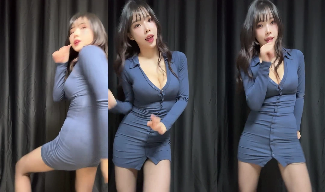 치어리더 윤영서 엉덩이 밀착 원피스